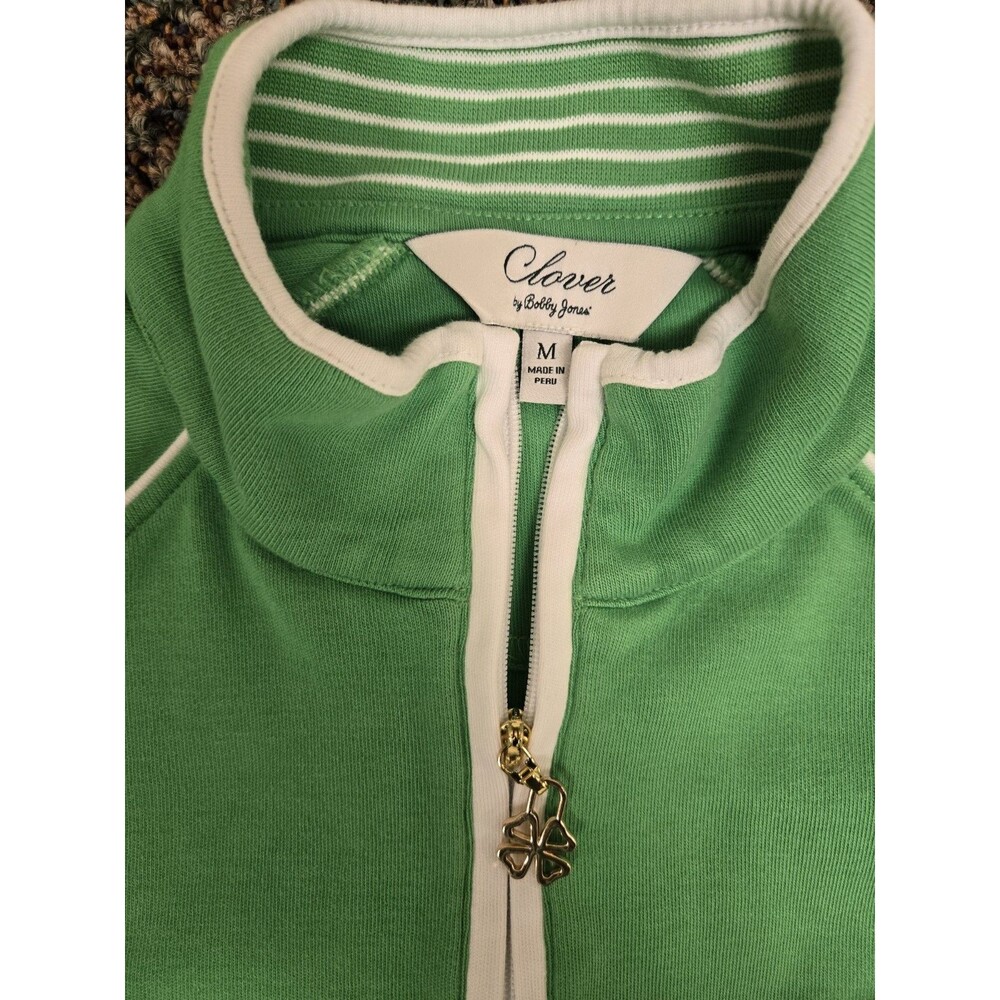 Clover Golf 1/4 Zip Long Sleeve Golf Polo – Green – Women’s Medium - Picture 6 of 14